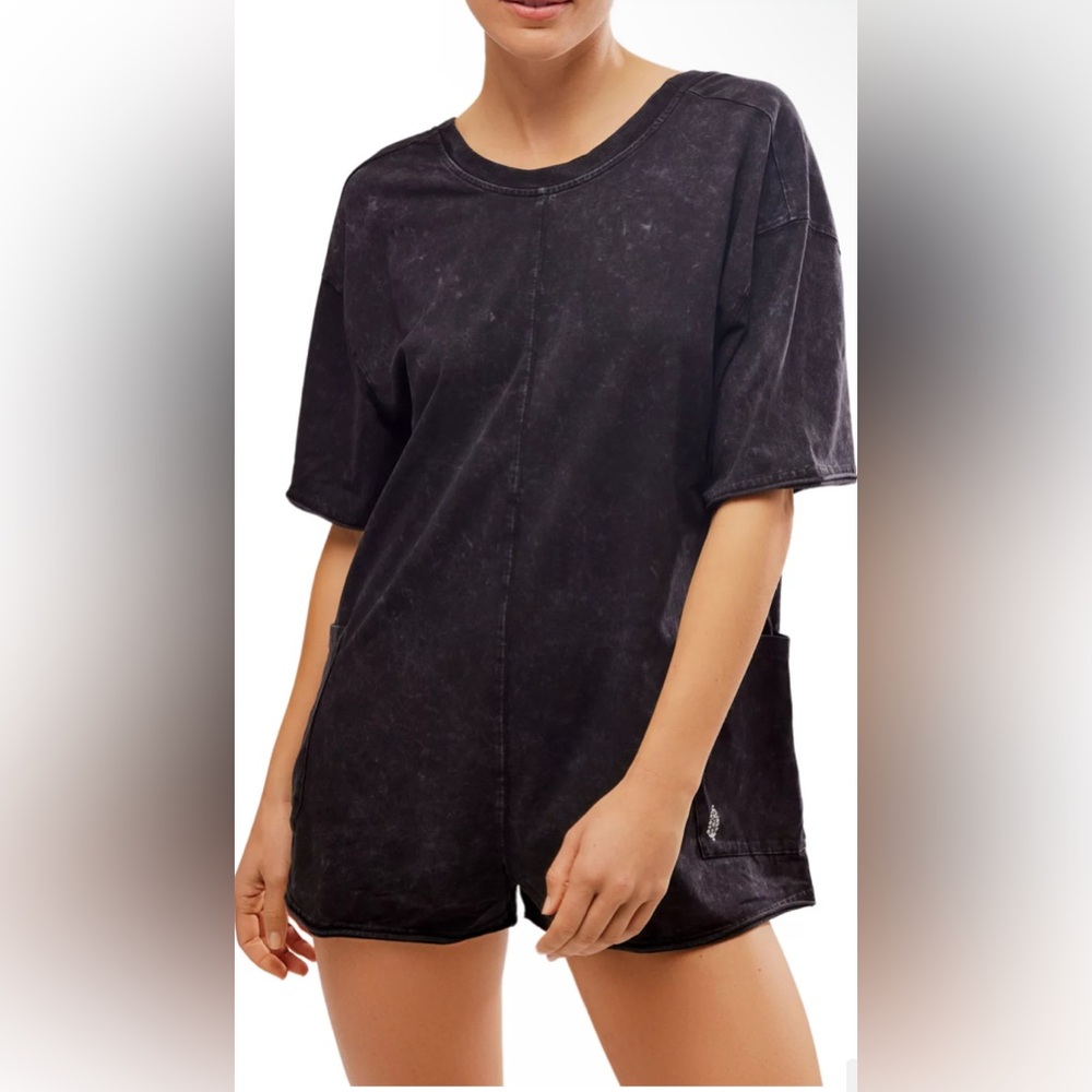 Free People Black Romper